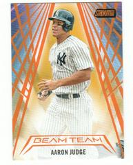 Aaron Judge [Orange] Baseball Cards 2018 Stadium Club Beam Team Prices