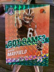 Baker Mayfield [Green Mosaic] #GG-7 Football Cards 2021 Panini Mosaic Got Game Prices