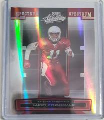 Larry Fitzgerald [Spectrum Silver] #4 Football Cards 2005 Playoff Absolute Memorabilia Prices