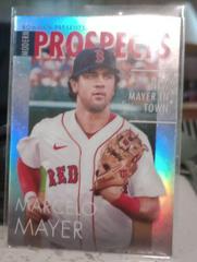 Marcelo Mayer [Red] Baseball Cards 2023 Bowman Modern Prospects Prices