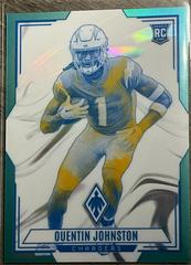 Quentin Johnston [Teal] #CON-10 Football Cards 2023 Panini Phoenix Contours Prices