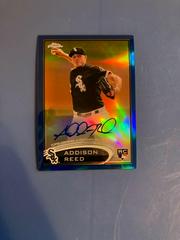 Addison Reed [Blue Refractor Autograph] #166 Baseball Cards 2012 Topps Chrome Prices