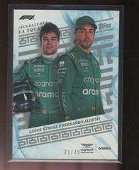 Lance Stroll, Fernando Alonso [Blue] Racing Cards 2023 Topps Eccellenza Formula 1 Prices