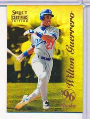 Wilton Guerrero [Mirror Gold] #113 Baseball Cards 1996 Select Certified Prices