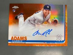 Chance Adams [Orange Refractor] #CA Baseball Cards 2019 Topps Chrome Autographs Prices