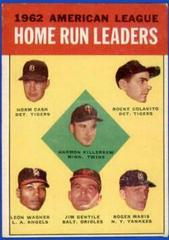 AL Home Run Leaders Baseball Cards 1963 Topps Prices