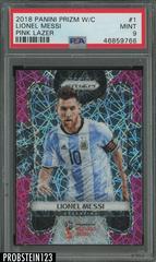 Lionel Messi [Pink Lazer] #1 Soccer Cards 2018 Panini Prizm World Cup Prices