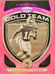Tyreek Hill [Pink] #GT-13 Football Cards 2021 Panini Certified Gold Team Prices