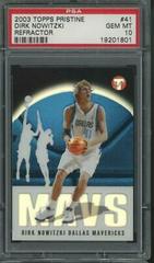 Dirk Nowitzki [Refractor] #41 Basketball Cards 2003 Topps Pristine Prices