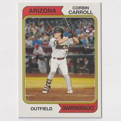 Corbin Carroll [Name Position Swap Variation] Baseball Cards 2023 Topps Heritage Prices
