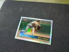 Greg Maddux [Refractor] #125 Baseball Cards 1996 Topps Chrome Prices