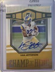 Van Jefferson [Autograph] #CH-18 Football Cards 2022 Panini Donruss Champ is Here Prices