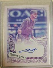 Trevor Story [Missing Blackplate] #GQA-TS Baseball Cards 2017 Topps Gypsy Queen Autographs Prices
