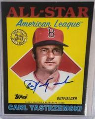Carl Yastrzemski [Black] #88ASA-CYA Baseball Cards 2023 Topps 1988 All Star Autographs Prices