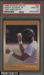 Sandy Alomar Jr. [1987 Highlights] Baseball Cards 1988 Star Silver Edition Prices