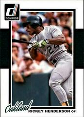Rickey Henderson #187 Baseball Cards 2014 Donruss Prices