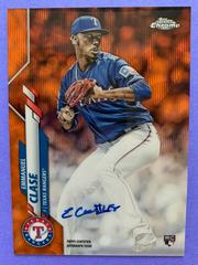 Emmanuel Clase [Orange Refractor] #RA-EC Baseball Cards 2020 Topps Chrome Rookie Autographs Prices