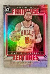 Zach LaVine [Green Flood] #5 Basketball Cards 2020 Donruss Franchise Features Prices