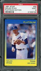 Nolan Ryan Baseball Cards 1991 Star Platinum Edition Prices