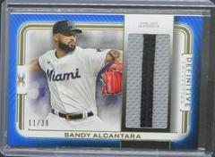 Sandy Alcantara Baseball Cards 2023 Topps Definitive Patch Collection Prices