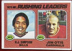 O.J.Simpson, J.Otis [Rushing Leaders] Football Cards 1976 Topps Prices