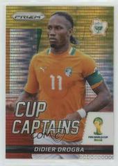 Didier Drogba [Yellow and Red Pulsar] #7 Soccer Cards 2014 Panini Prizm World Cup Captains Prices