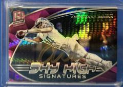 Amon Ra St. Brown [Pink] #SKS-AST Football Cards 2022 Panini Spectra Sky High Signatures Prices