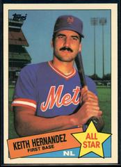 Keith Hernandez Baseball Cards 1985 Topps Tiffany Prices