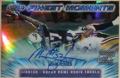 Mike Jones LB [Refractor Autograph] #FM19 Football Cards 2000 Topps Finest Moments Prices