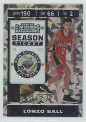 Lonzo Ball [Cracked Ice] Basketball Cards 2019 Panini Contenders Prices
