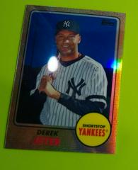 Derek Jeter [Blue] #TCHC40 Baseball Cards 2008 Topps Chrome Trading Card History Prices