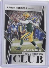 Aaron Rodgers [Black Blue] #TD-3 Football Cards 2022 Panini Rookies & Stars Touchdown Club Prices