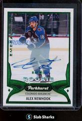 Alex Newhook [Emerald Ice Autograph] Hockey Cards 2021 Parkhurst Prices