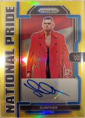 Gunther [Gold] Wrestling Cards 2022 Panini Chronicles WWE National Pride Signatures Prices