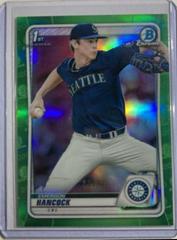 Emerson Hancock [Green Refractor] Baseball Cards 2020 Bowman Draft Chrome Prices