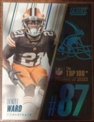 Denzel Ward #87 Football Cards 2023 Panini Score Top 100 Prices