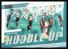 Miami Dolphins Football Cards 2022 Panini Score Huddle Up Prices