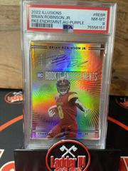 Brian Robinson Jr. [Purple] #RE-BR Football Cards 2022 Panini Illusions Rookie Endorsements Autographs Prices