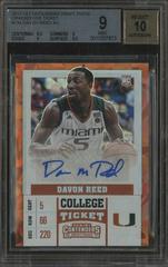 Davon Reed [Horizontal Autograph Cracked Ice] #131 Basketball Cards 2017 Panini Contenders Prices