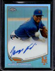 Jeurys Familia [Blue Refractor] #59 Baseball Cards 2013 Topps Chrome Rookie Autograph Prices