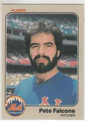 Pete Falcone #541 Baseball Cards 1983 Fleer Prices