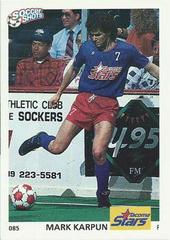 Mark Karpun Soccer Cards 1991 Soccer Shots MSL Prices