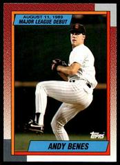 Andy Benes #15 Baseball Cards 1990 Topps Major League Debut Prices