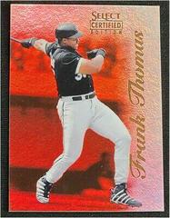 Frank Thomas [Mirror Red] #1 Baseball Cards 1996 Select Certified Prices