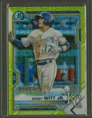 Bobby Witt Jr. [Yellow Refractor Mega Box Mojo] Baseball Cards 2021 Bowman Chrome Prospects Prices