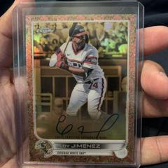 Eloy Jimenez [Rose Gold] Baseball Cards 2022 Topps Gilded Collection Chrome Gold Etch Autographs Prices