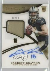 Garrett Grayson [Autograph Patch Gold] #145 Football Cards 2015 Panini Immaculate Prices