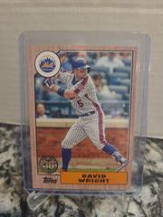David Wright [Red] #87-13 Baseball Cards 2017 Topps 1987 Prices