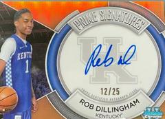 Rob Dillingham [Orange] #PCS-RD Basketball Cards 2023 Bowman Chrome University Prime Signatures Prices