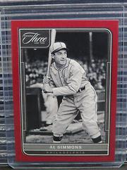 Al Simmons [Red] #9 Baseball Cards 2022 Panini Three and Two Prices